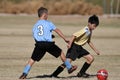 Boys Youth Soccer Action. Royalty Free Stock Photo