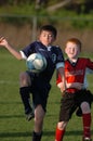 Boys Youth Soccer Action. Royalty Free Stock Photo