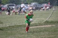 Youth Soccer Goalie In Action Royalty Free Stock Photo