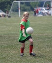 Youth Soccer Player in Action Royalty Free Stock Photo