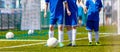 Youth Soccer Training Activities. Coaching Youth Soccer Royalty Free Stock Photo