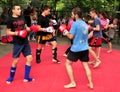 Youth and sport - promotion of kickboxing in the Belgrade Zoo