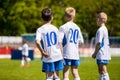 Youth Sport Soccer Team. Young Footballers as Substitute Players