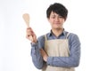 The youth who cooks Royalty Free Stock Photo