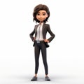 Youthful Cartoon Businesswoman 3d Illustration - Lilia Alvarado