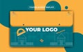 Youtube banner template for business colorfull