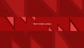 YouTube Channel Banner Red Abstract Template Royalty Free Stock Photo