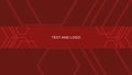 YouTube Channel Banner Red Abstract Template Royalty Free Stock Photo