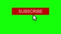 Youtube channel subscribe button, like button and notification bell being clicked