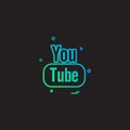 Youtube icon design vector