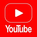 Youtube Icon with Solid red Background