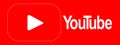 Youtube Icon with Solid Red Background