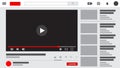 Youtube Interface or Layout, Youtube Video Player, Easy Layers and Easy to Edit. 4K Resolution