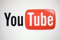 Youtube logo Royalty Free Stock Photo