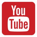 YouTube logo icon Royalty Free Stock Photo