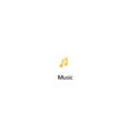 Youtube Music Icon Vector. Circle Musical Note Symbol Illustration Royalty Free Stock Photo