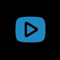 Youtube play button icon Royalty Free Stock Photo