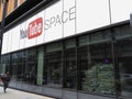 Youtube Space in London, exterior front facade of building.