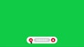 Youtube subscribe like bell icon button pop up clicked animation motion graphic with chroma green screen background clip template