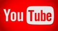 Youtube text with logo icon