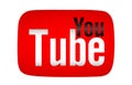 Youtube text with logo icon