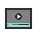 Youtube video play button vector. Royalty Free Stock Photo
