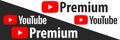 YouTube and YouTube Premium logo. YouTube is a video-sharing website. Youtube Premium icon. EPS 10