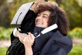 Youve been my bestie since year one. a young woman hugging her friend on graduation day. Royalty Free Stock Photo