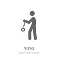 Yoyo icon. Trendy Yoyo logo concept on white background from Act