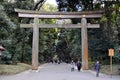 Yoyogi Park entrance in Tokyo Royalty Free Stock Photo