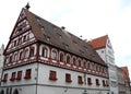 Ypical house in the town of Nordlingen in Germaniania Royalty Free Stock Photo