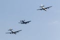 B-29, Lancaster, and PB4Y-2 at Thunder Over Michigan Royalty Free Stock Photo