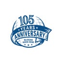 105 years anniversary design template. Anniversary vector and illustration. 105th logo.