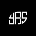 YRS letter logo design on black background. YRS creative initials letter logo concept. YRS letter design.YRS letter logo design on Royalty Free Stock Photo