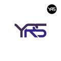 YRS Logo Letter Monogram Design Royalty Free Stock Photo