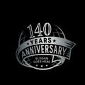 140 years anniversary design template. Anniversary vector and illustration. 140th logo.