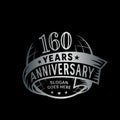 160 years anniversary design template. Anniversary vector and illustration. 160th logo.