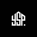 YSP letter logo design on BLACK background. YSP creative initials letter logo concept. YSP letter design Royalty Free Stock Photo
