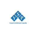 YSP letter logo design on white background. YSP creative initials letter logo concept. YSP letter design.YSP letter logo design on Royalty Free Stock Photo