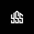 YSS letter logo design on BLACK background. YSS creative initials letter logo concept. YSS letter design Royalty Free Stock Photo