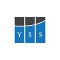 YSS letter logo design on white background. YSS creative initials letter logo concept. YSS letter design Royalty Free Stock Photo