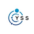 YSS letter technology logo design on white background. YSS creative initials letter IT logo concept. YSS letter design Royalty Free Stock Photo