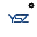 YSZ Logo Letter Monogram Design Royalty Free Stock Photo