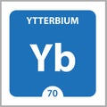 Ytterbium Chemical 70 element of periodic table. Molecule And Communication Background. Ytterbium Chemical Yb, laboratory and Royalty Free Stock Photo