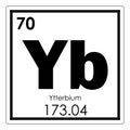 Ytterbium chemical element Royalty Free Stock Photo