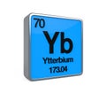 Ytterbium Element Periodic Table Royalty Free Stock Photo