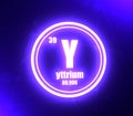 Yttrium chemical element.