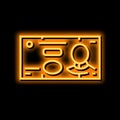 yuan cny neon glow icon illustration Royalty Free Stock Photo