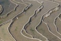 YuanYang rice terraces in Yunnan, China, one of the latest UNESCO World Heritage Sites Royalty Free Stock Photo