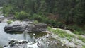 Yuba river over Loves Falls Eureka Plumas forest California